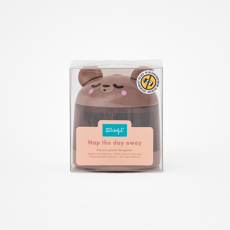 Mr. Wonderful Temperamatite Elettrico Lazy Orsetto – Con Contenitore –