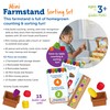 Learning Resources Mini Farmstand Sorting Set, Play Food Sets for