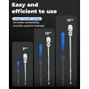 toolant 4Pcs Flex Head Ratchet Set, 1/4“&3/8"&1/2" Drive Gear Wrench