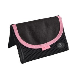 Running Buddy Magnetic Buddy Pouch – Beltless “No Bounce” Pouch / Waist Pack Carries Phone and Other Essentials – Great for Running, Walking, Travel and More – Black and Pink, Size XXL (7-1/8” Long)