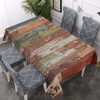 Walmsco Tablecloth Brown Wood Decor For Dining Room Kitchen Rectangular
