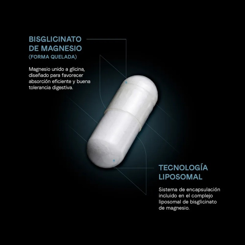 Magnesio Bisglicinato Quelado Liposomal 500mg 90 Cápsulas