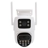 Security Camera Outdoor Dual Lens Surveillance Camera 2.4G Wifi Night