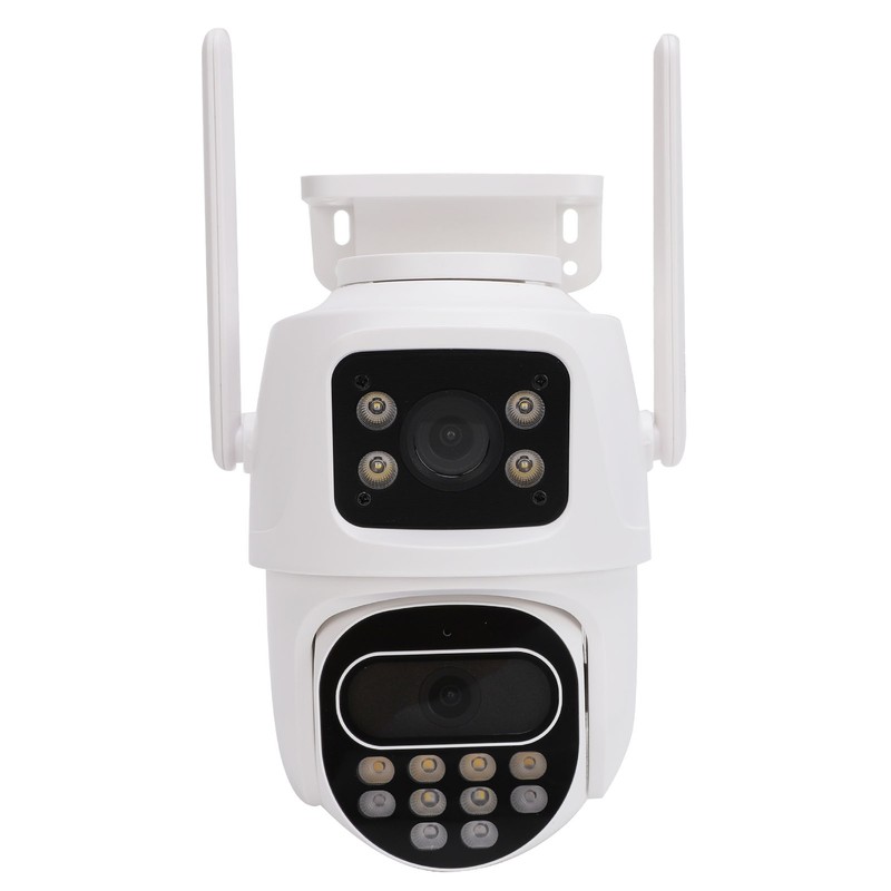 Security Camera Outdoor Dual Lens Surveillance Camera 2.4G Wifi Night