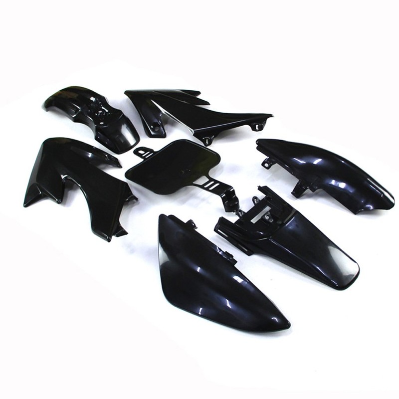 TC-Motor Black Plastic Fender Fairing Kits Kit For Honda XR50