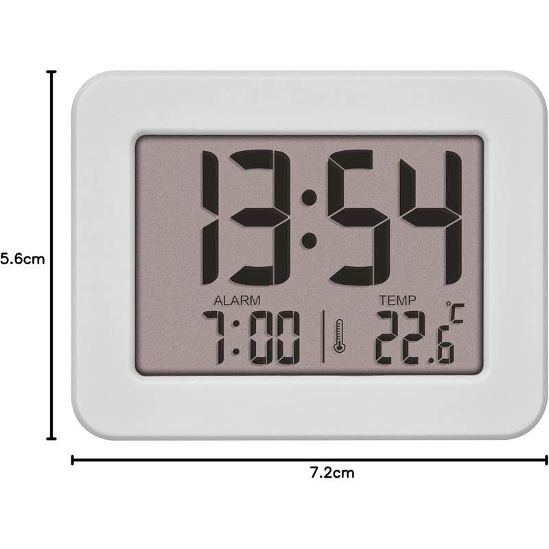 Despertador digital TFA Dostmann 60.2044.02 con temperatura y alarma –