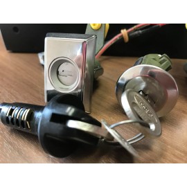 Ford 1981-89 Ford Lincoln Mercury Door & Trunk Lock Set, Lighted Rectangular Face NOS