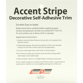 Solid Stripe for Auto Truck Boat - 3mil Vinyl - 1/4" x 50' - Black