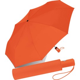 RS-Mini Fully Automatic Pocket Umbrella for Men and Women Open-Close Automatic, orange, Pocket umbrella with automatic open/close mechanism