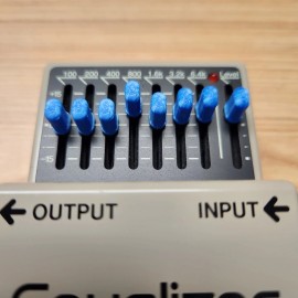 Handmade Blue Slider Caps / Knobs for Boss GE-7 / GEB-7 (Set of 8 + 6 Bonus)