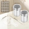 Pack of 2 Stainless Steel Cocoa Shaker with 16 Coffee