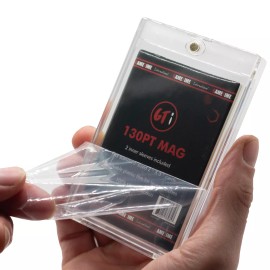 Game Time International GTi 130pt magnetic one touch box with inner sleeves + pack of outer sleeves