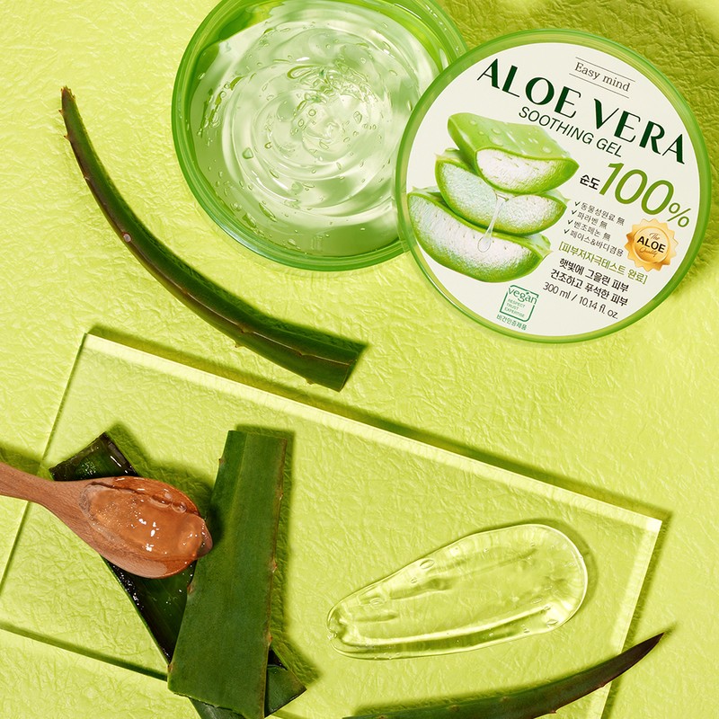 Easy Mind Aloe Vera Soothing Gel, 300g, Set of 2