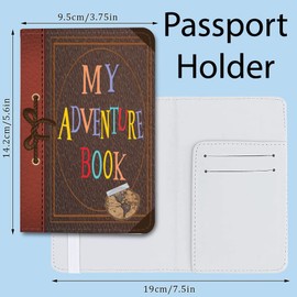 Passport Holder/Cover "My Adventure Book" | Luggage Tag "My Adventure Bag"