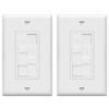 TOPGREENER Combo Dimmer Switch with 3-Speed Fan Control, Light and