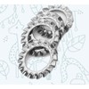 External Serrated Shakeproof Washer Lock Washers Stainless Steel DIN 6798A