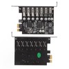 PCIE to USB 3.2 GEN1 7 Port Expansion Card, PCI