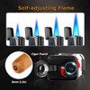 HONEST Four Jet Flame Lighter Torch lighter Refillable Adjustable Windproof