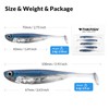 QualyQualy Soft Plastic Lures Swimbait Paddle Tail Shad Lure Bass