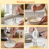 2 PCS Egg Beaters Hand Crank, Manual Egg Whisker Set
