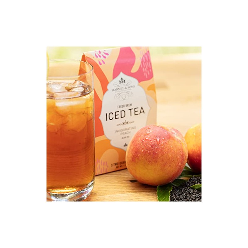 Harney & Sons Fresh Brew Peach Iced Tea, 3 count