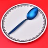 BNAZIND Gray Kunz Spoons Serving Spoon 18/10 Stainless Steel Titanium