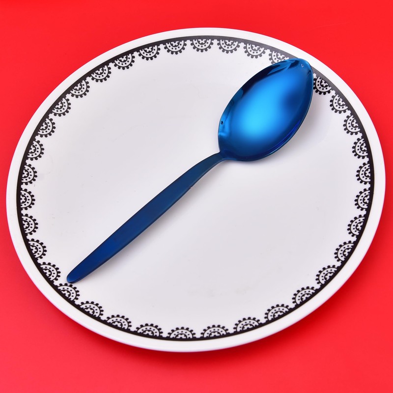 BNAZIND Gray Kunz Spoons Serving Spoon 18/10 Stainless Steel Titanium