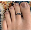 TOBENY 12PCS Adjustable Toe Rings for Women Flower Arrow Band