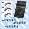 KevKev 3D Lash Extension Kit 320pcs Lash Clusters Kit 60D+70D+80D
