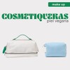 SARELLY, Mini Cosmetiquera para Maquillaje, Divisiones Interiores, Piel Vegana, Color