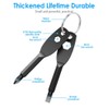 Screwdriver Keyring Set Comprise Flathead Screwdriver and Phillips Screwdriver&Wrench Tool,Portable