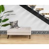 FLFK Mirror Border Peel and Stick - Black and White