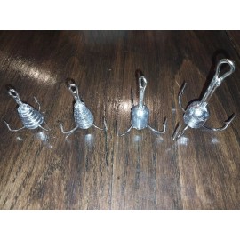 GGS 4 Weighted Snag Hooks 6/0, 7/0, 8/0, 10/0. Gator, Catfish, Poggies, Bunker.