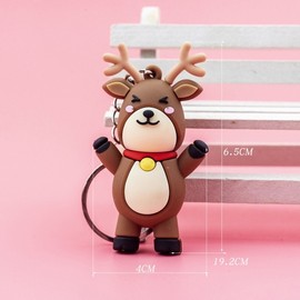 Imported New Christmas Snowman Keychain Gift - Bell, Boots, Elk, Tree Ornament One Size/Snowman with Black Cap 10ea