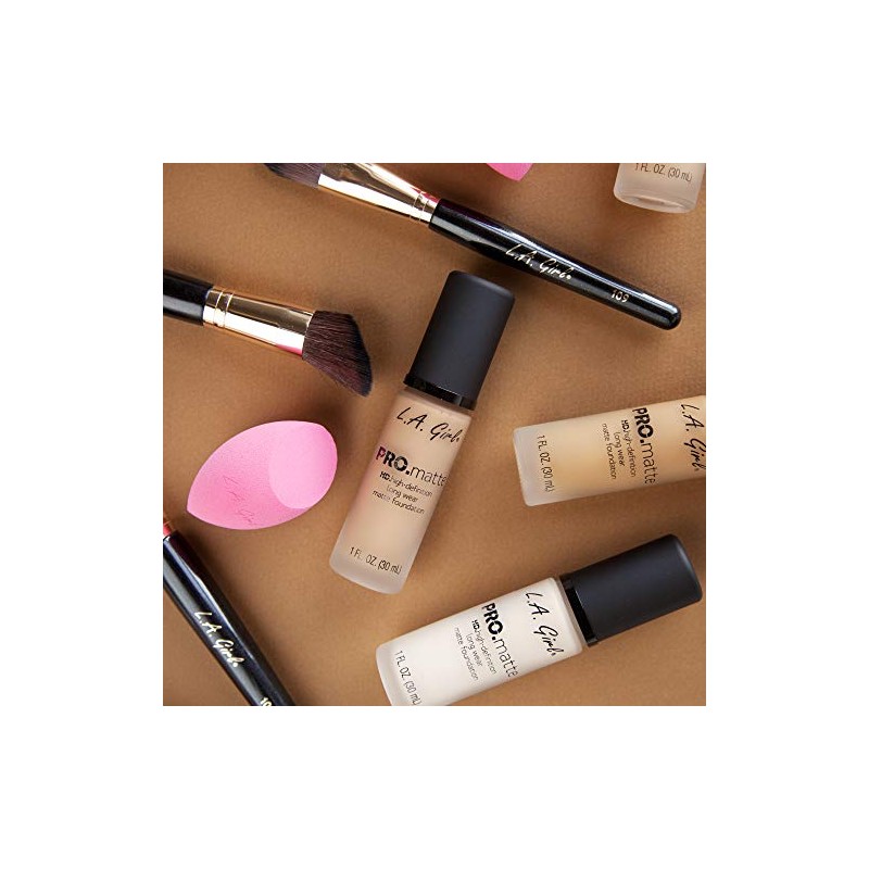 L.A. GIRL PRO Matte, Maquillaje líquido, Color Natural, Tono GLM674,