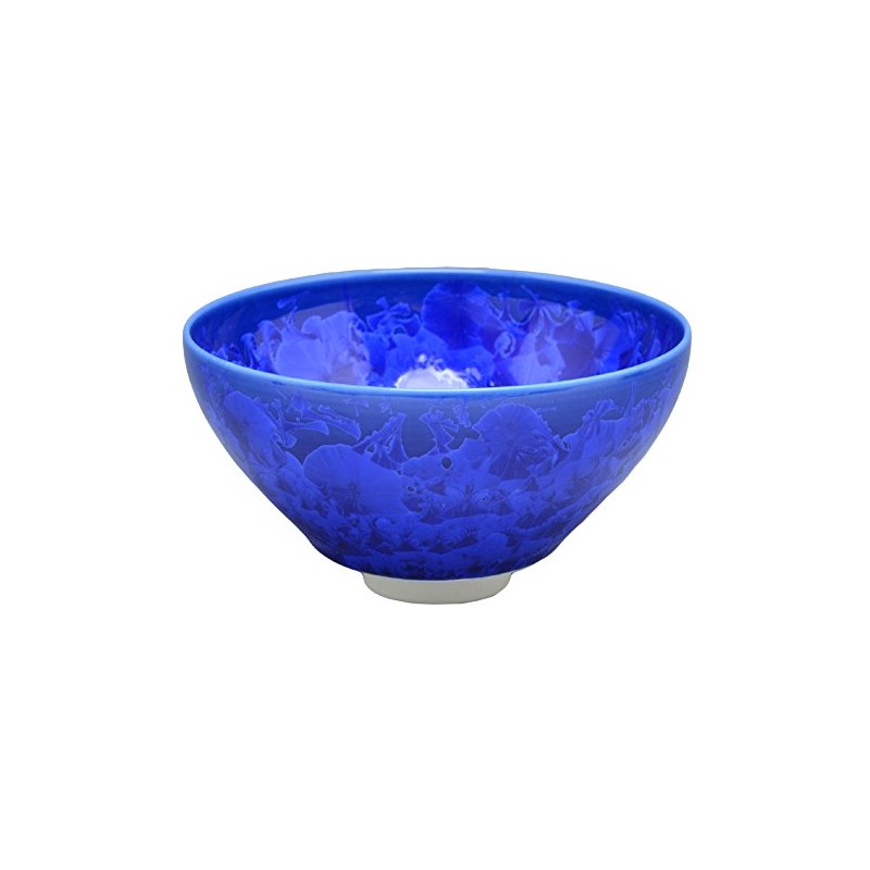 Kyo Ware KTA536 Kiyomizu Pottery Kiln Matcha Bowl Flower Crystal