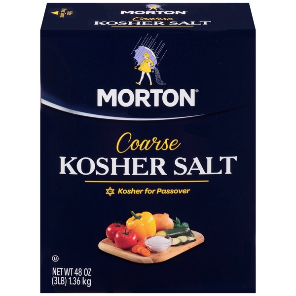 Morton, Kosher Salt-Coarse, 48 Ounce