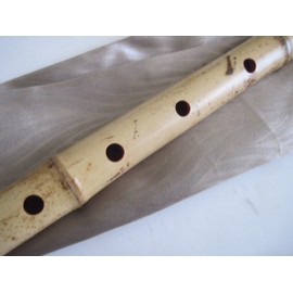 1.8 Pentatonic Shakuhachi 5 Holes - Voicing has Buffalo Horn Flake inlet - Traditional Zen Instrument