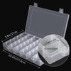 Opret 2 Pcs 36 Grids Plastic Jewellery Organiser, Clear Storage