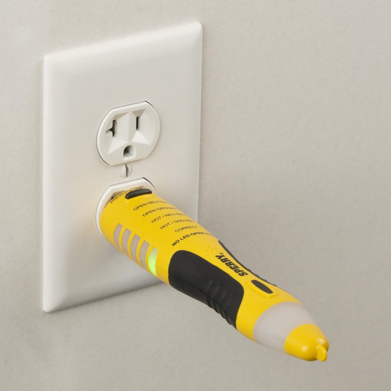 Sperry Instruments VD7504GFI DualCheck 2-in-1 Non-Contact Voltage Detector + GFCI