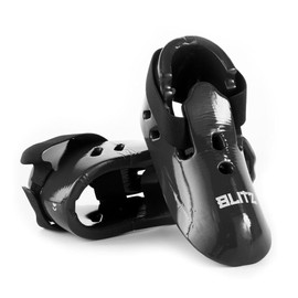 Blitz Dipped Foam Foot Guards - Blue - Small