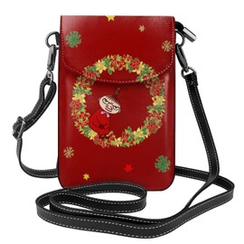 Moomin Little My Smartphone Pouch, Women's, Genuine Leather, Shoulder Bag, Men's, Thin, Lightweight, Smartphone Pochette, Popular, Cute, Wallet, Mini Pouch, Crossbody Bag, Height 7.6 x Width 4.9 x