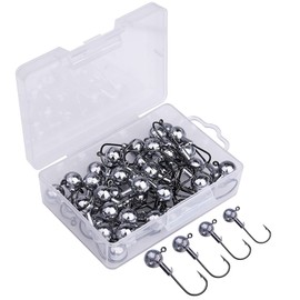 Goture Fishing Hooks Saltwater Set Kit with Fishing Tackle Box Fish Jig Heads