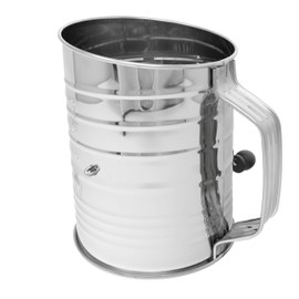Norpro 5-Cup Stainless Steel Crank Flour Sifter