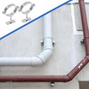 2 PCS 4 Inch Heavy Duty Adjustable Pipe Bracket, Galvanized