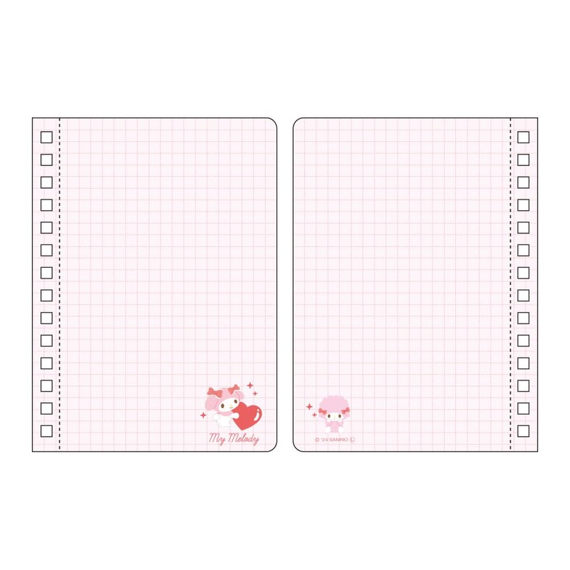 Tees Factory Sanrio Characters De-Collection Notebook, Pink & Red, H6.9