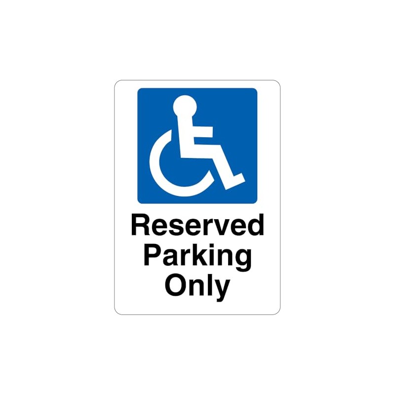 V Safety Reserved Parking Only 210 x 297 mm (A4)