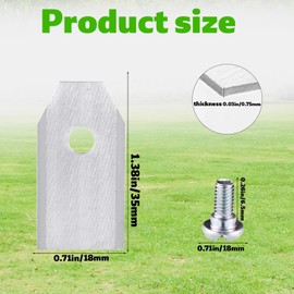 Lyreh 36pcs Replacement Blades for Segway Navimow i105N/i108N/i110N/ H500N/H800N/H1500N/H3000N Robotic Lawn Mower, Stainless Steel Garden Lawn Mower Replacement Blades with Screws