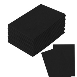 20 Pcs Black Felt Fabric, 30cmX20cm Black Material Fabrics, Felt Sheets Fabric, Multi-Functional Felts Squares for Craft for DIY Art and Sewing Projects Crafts Making Supplies