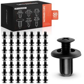 A-Premium 50PCS Nylon Bumper Fender Liner Retainer Push Clip Fasteners Compatible with Hyundai Elantra, Sonata, Santa Fe, Accent, Tucson & Kia Soul, Optima, Sorento, Sportage & Mazda CX-5, 3, 6, CX-9